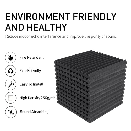 Focusound 52 Acoustic Foam Panels for Soundproofing