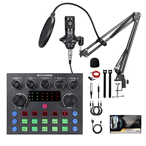 Podcast Equipment Bundle with Mixer & Microphone