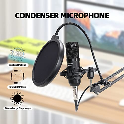 Podcast Equipment Bundle with Mixer & Microphone
