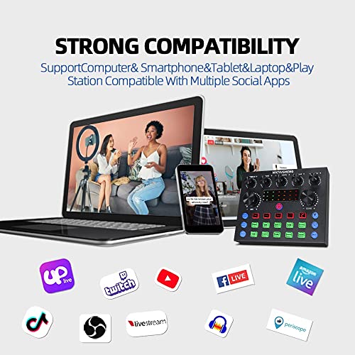 Podcast Equipment Bundle with Mixer & Microphone