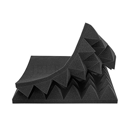 JBER 24-Pack Red & Black Acoustic Foam Panels