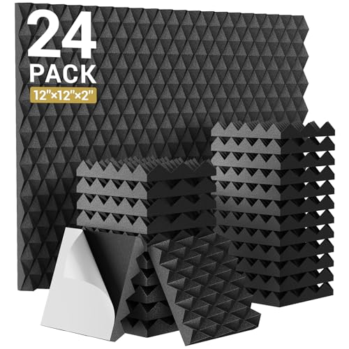 TONOR 12 Pack Self-Adhesive Acoustic Foam Panels