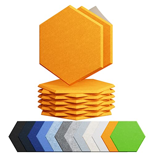 Amantech 12-Pack Self-Adhesive Hexagon Acoustic Panels