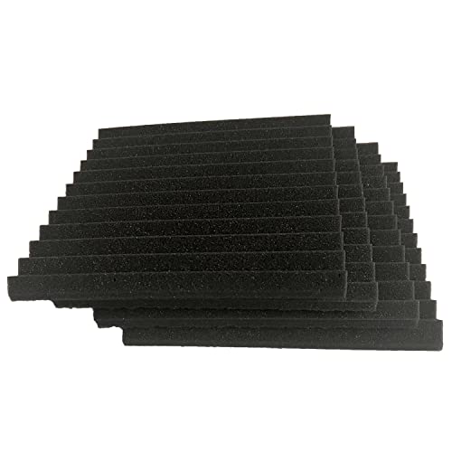 50 Pack Black 12" Acoustic Foam Panels