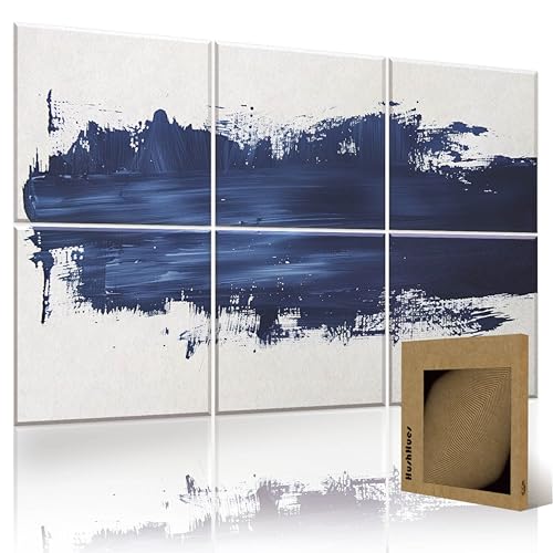HushHues 6-Pack Decorative Acoustic Wall Panels