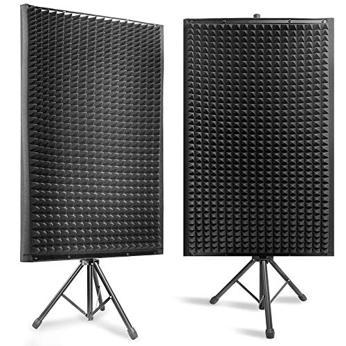 Pyle Acoustic Foam Isolation Panels with Tripod Stand