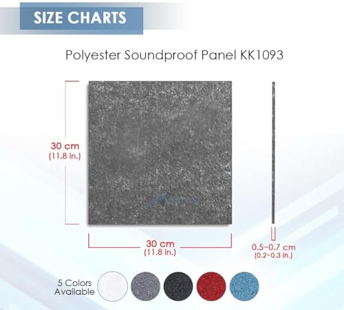 Arrowzoom 20-Pack White Acoustic Foam Panels