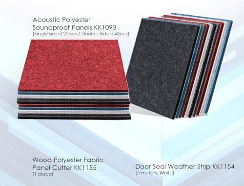 Arrowzoom Gray Acoustic Insulation Panels for Studios
