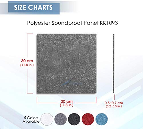 Arrowzoom Gray Acoustic Insulation Panels for Studios