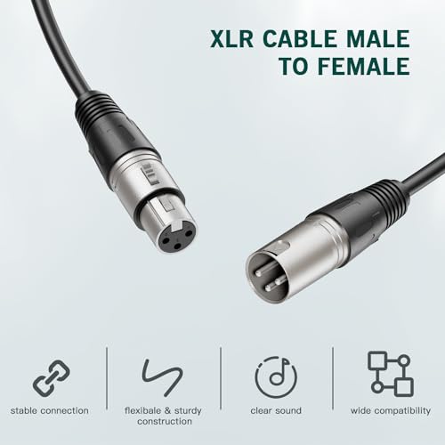 FIFINE 10ft XLR Male to Female Audio Cable