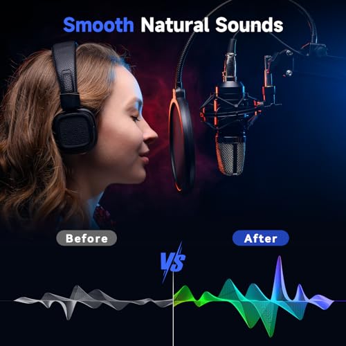 ROMIVO 3ft Braided XLR Microphone Cable - Multi Color