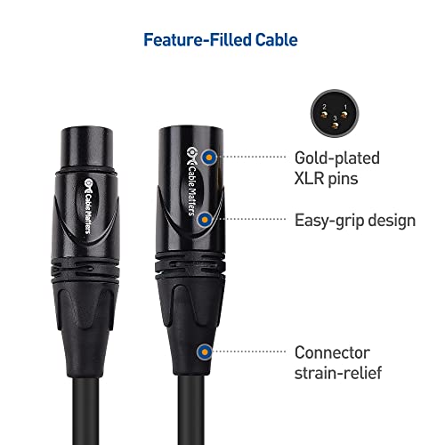 Cable Matters 6ft Premium XLR to XLR Cables