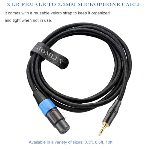 JOMLEY XLR to 3.5mm Microphone Cable - 6.6ft