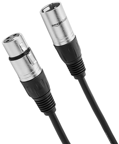 Amazon Basics 10ft XLR Microphone Cable - Black