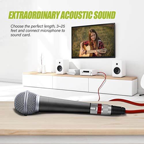 GearIT 6FT XLR Male to Female Mic Cable 10-Pack