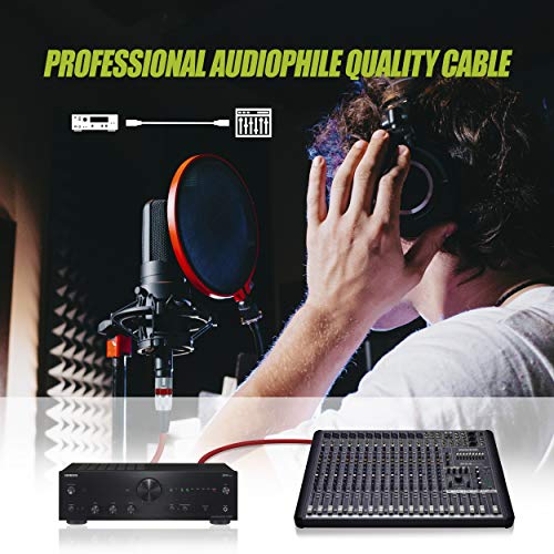 GearIT 6FT XLR Male to Female Mic Cable 10-Pack