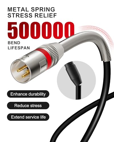 Foboiu 4ft XLR Cables 2-Pack for Podcasting