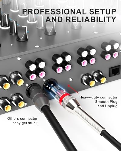 Foboiu 4ft XLR Cables 2-Pack for Podcasting