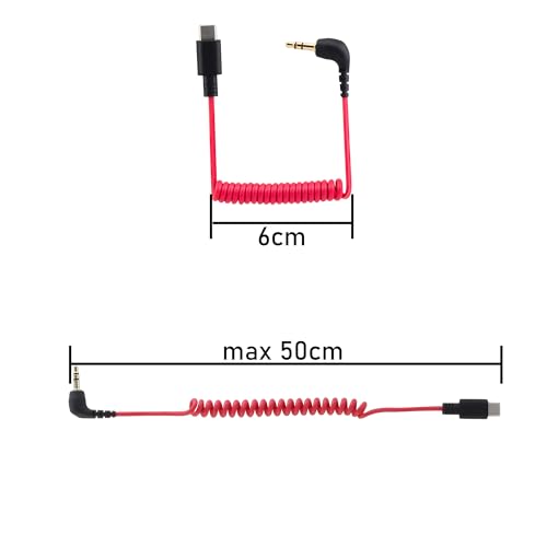 JCMOYUTY USB-C to 3.5mm Mic Adapter Cable