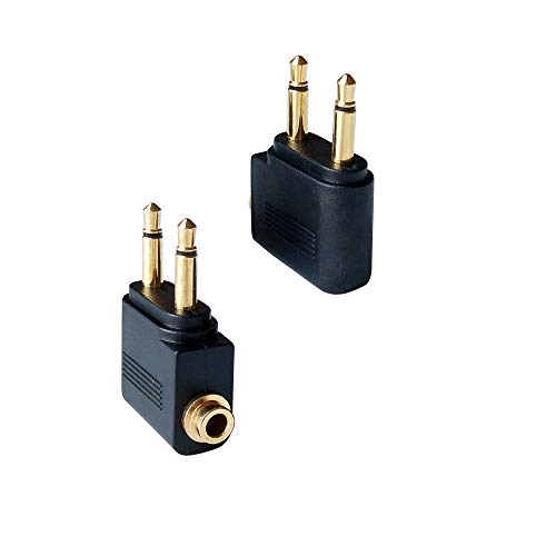 Dual 3.5mm Male to Female Headphone Adapter Pack