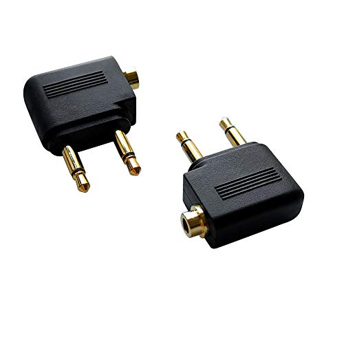 Dual 3.5mm Male to Female Headphone Adapter Pack