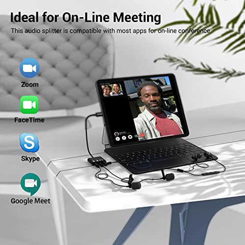 Cubilux Dual TRS Microphone to USB Adapter