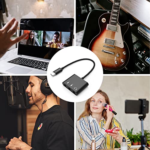 Cubilux Dual TRS Microphone to USB Adapter
