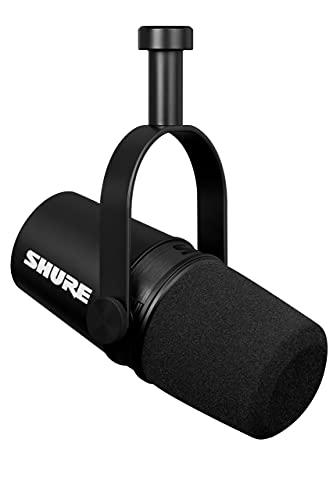 Shure MV7X XLR Dynamic Podcast Microphone - Black