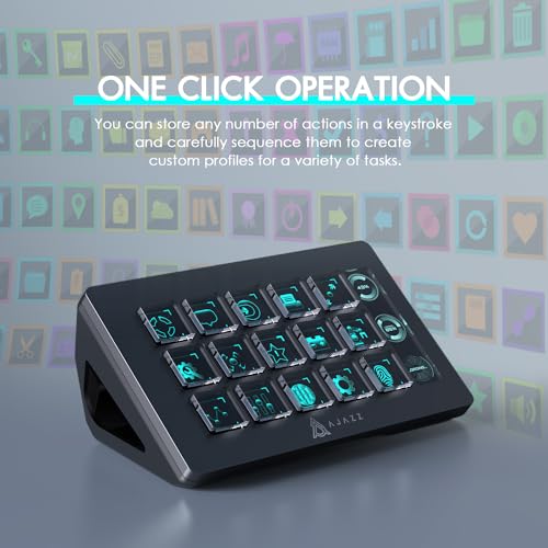 AKP153 Studio Deck Stream Controller with 15 Macro Keys