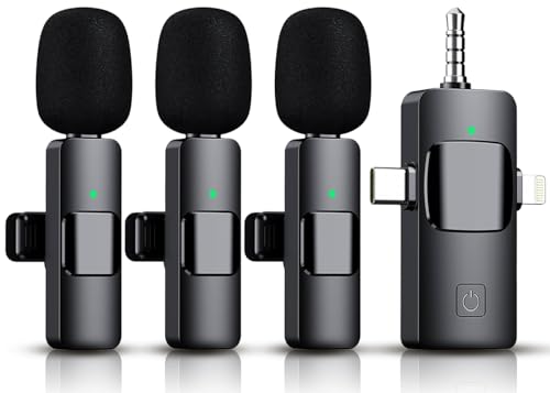 3-in-1 Wireless Lavalier Microphone for Creators