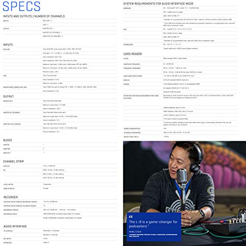 Zoom LiveTrak L-8 4-Person Podcasting Bundle