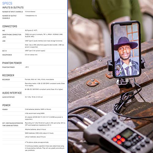Zoom PodTrak P4 Portable Podcasting Bundle for 4
