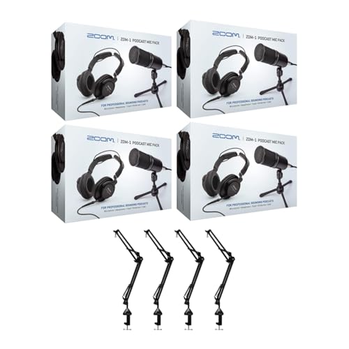Zoom ZDM-1 4-Person Podcast Mic Bundle