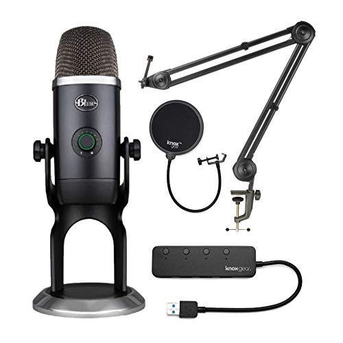 Yeti X USB Microphone Bundle with Boom Arm & Filter