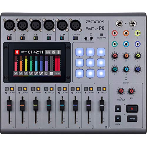 Zoom PodTrak P8 Portable Multitrack Recorder Bundle