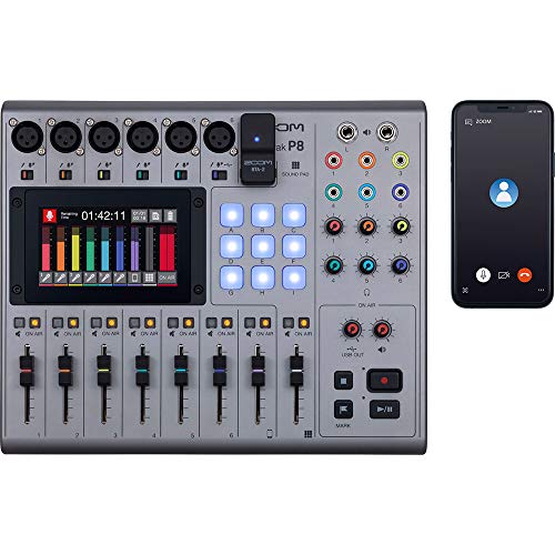 Zoom PodTrak P8 Portable Multitrack Recorder Bundle