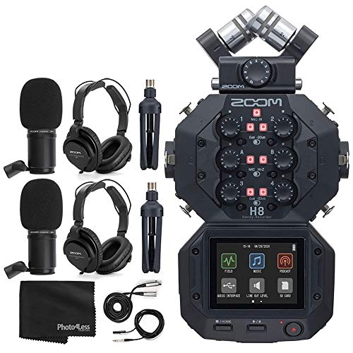 Zoom H8 Portable 8-Input Podcasting Bundle