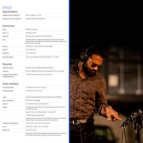 Zoom H8 Portable 8-Input Podcasting Bundle