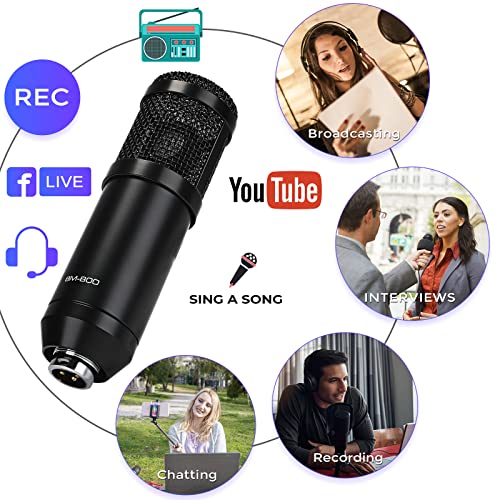 Asmuse Podcast Equipment Bundle with BM800 Microphone