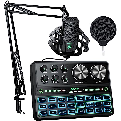 All-in-One Podcast Equipment Bundle with Microphone