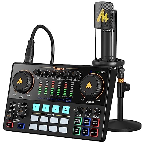 Maono Podcast Studio Bundle with XLR Microphone