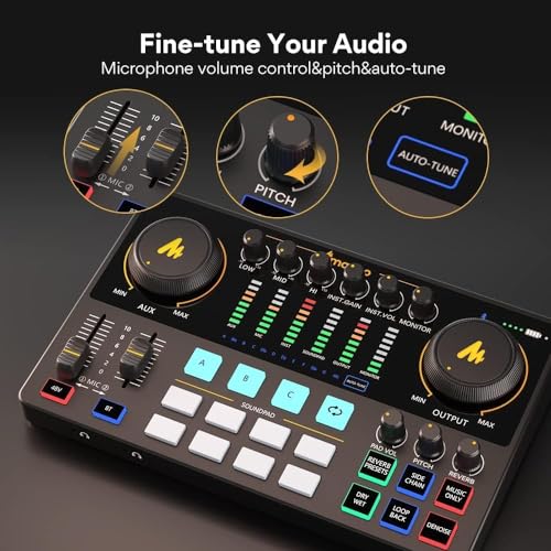 Maono Podcast Studio Bundle with XLR Microphone