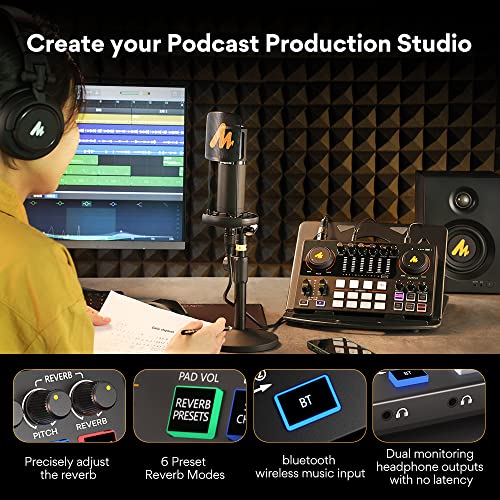 Maono Podcast Studio Bundle with XLR Microphone
