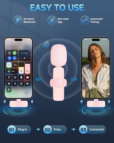 Wireless Lavalier Microphone for iPhone and iPad