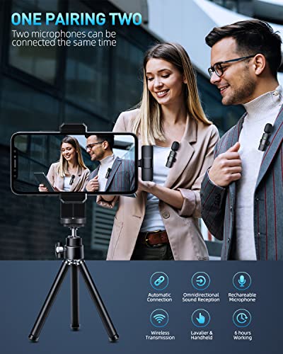 Wireless Lavalier Microphones for iPhone and iPad