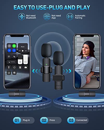 Wireless Lavalier Microphones for iPhone and iPad