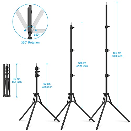 Obeamiu LED Video Light with Tripod Stand Pack