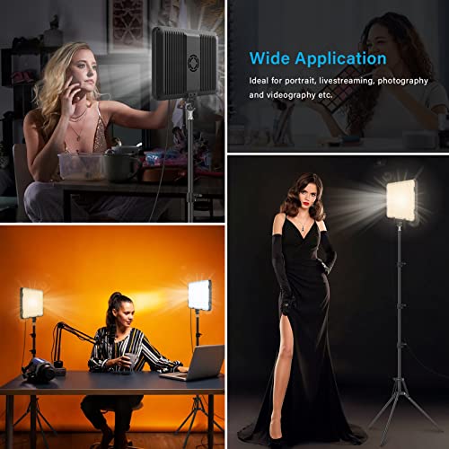 Obeamiu LED Video Light with Tripod Stand Pack