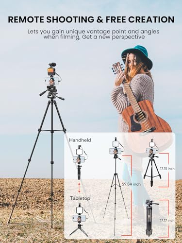 USKEYVISION Smartphone Vlogging Kit with Tripod & Mic