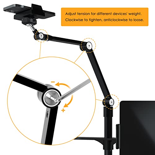 Viozon 3-in-1 Adjustable Selfie Desktop Stand with LED Light